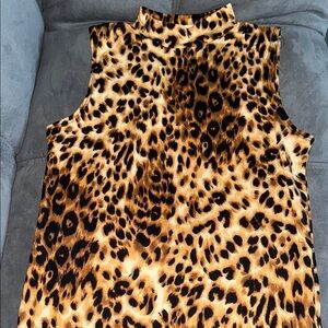 Cheetah print tank top